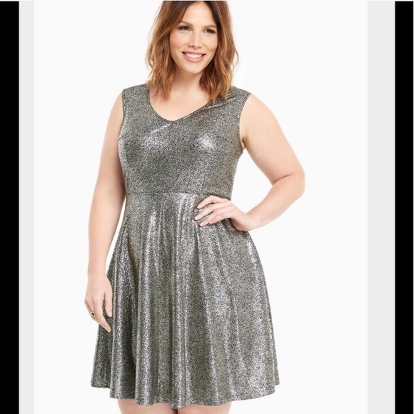 sparkle skater dress